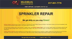 Desktop Screenshot of mudbugirrigation.com