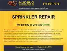 Tablet Screenshot of mudbugirrigation.com